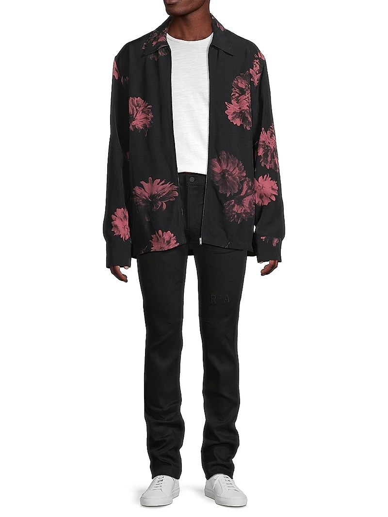 Floral Full-Zip Jacket
