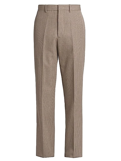 Wool Shadow Plaid Trousers