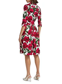 Poppy Stretch Cotton Shirtdress