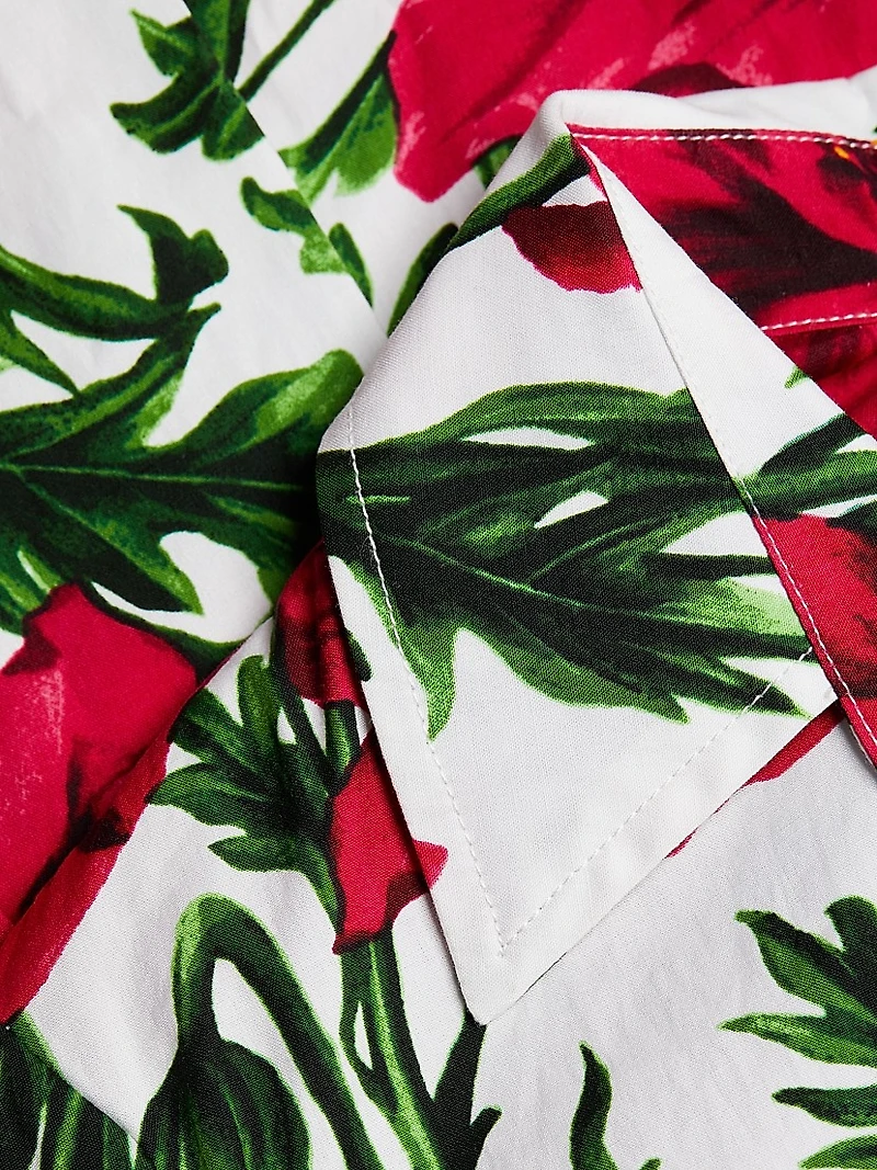 Poppy Stretch Cotton Shirtdress