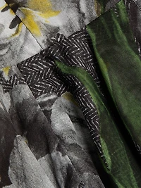 Aster Floral Cotton Belted Shirtdress