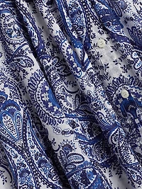 Aster Paisley Cotton Shirtdress