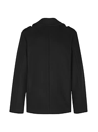 Double-Breasted Peacoat Wool