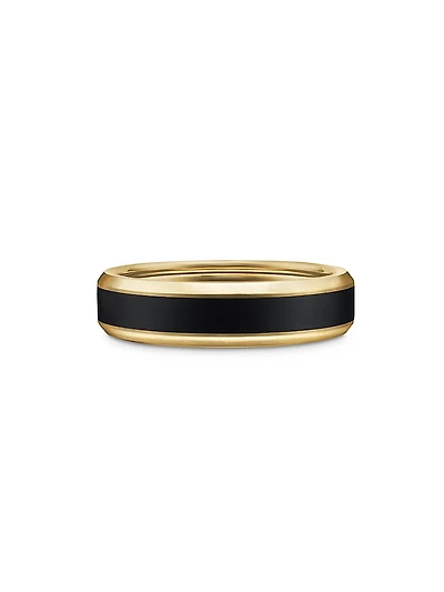 Beveled Band Ring 18K Yellow Gold