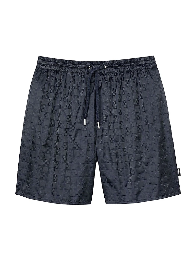 Square Cross Swim Shorts