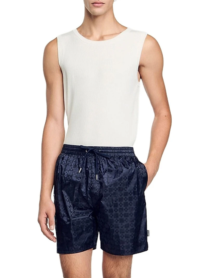 Square Cross Swim Shorts
