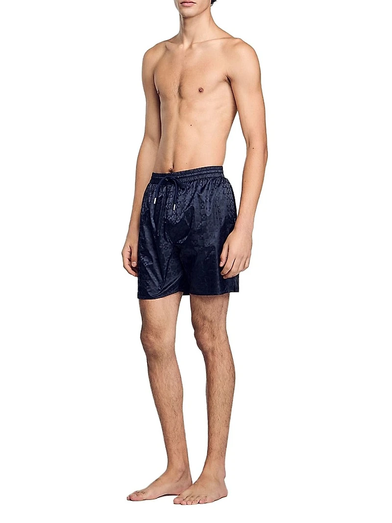 Square Cross Swim Shorts