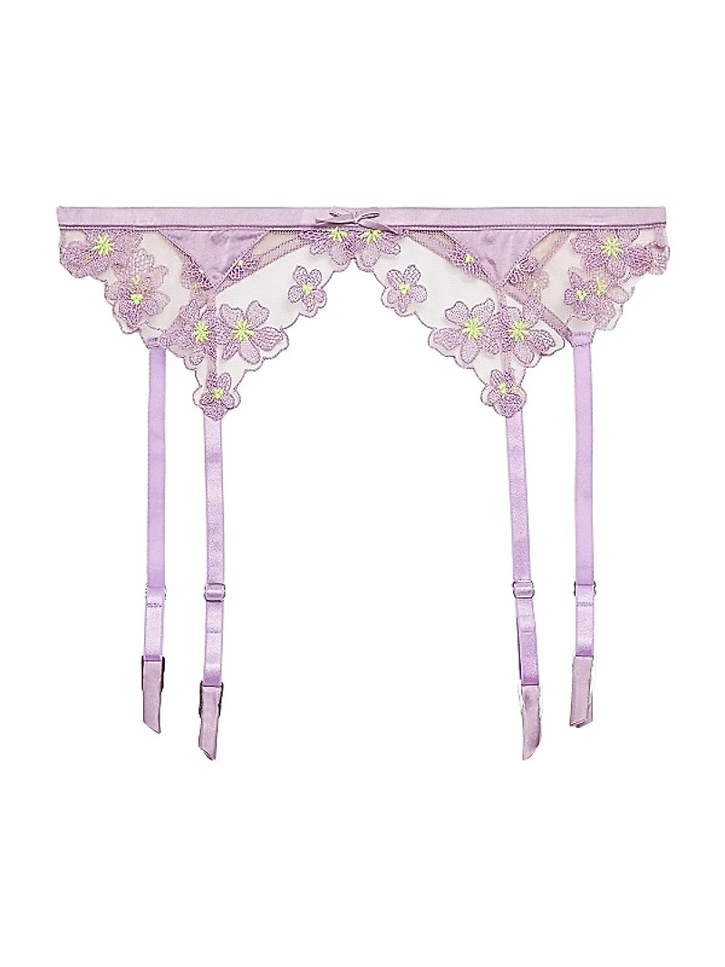 Petal Embroidery Garter