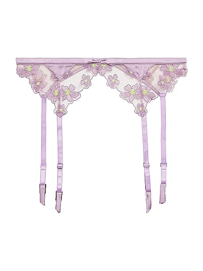 Petal Embroidery Garter