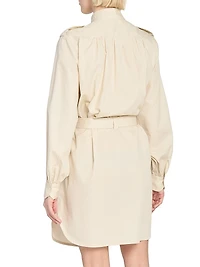 Belted Cotton Minidress
