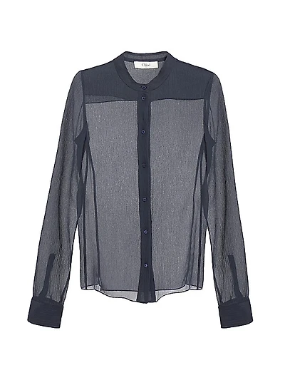 Sheer Silk Blouse