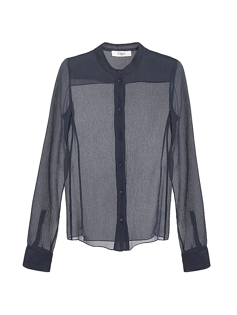 Sheer Silk Blouse