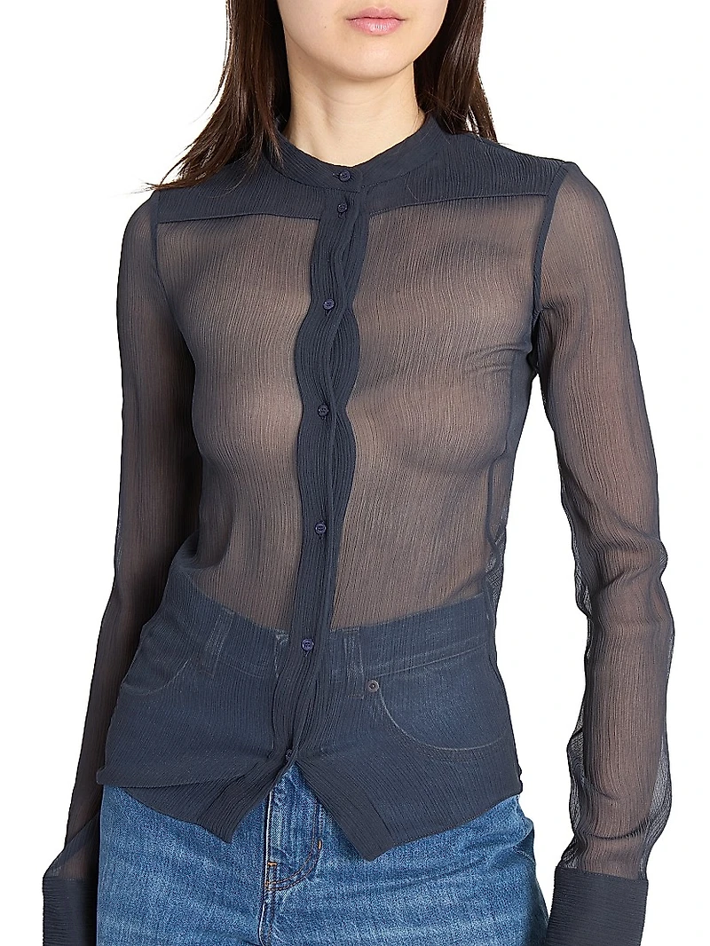 Sheer Silk Blouse