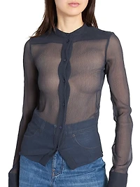 Sheer Silk Blouse