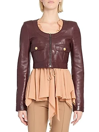 Leather Crop Jacket