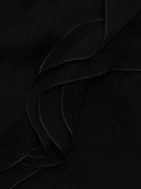 Ruffled Silk Chiffon Maxi Dress