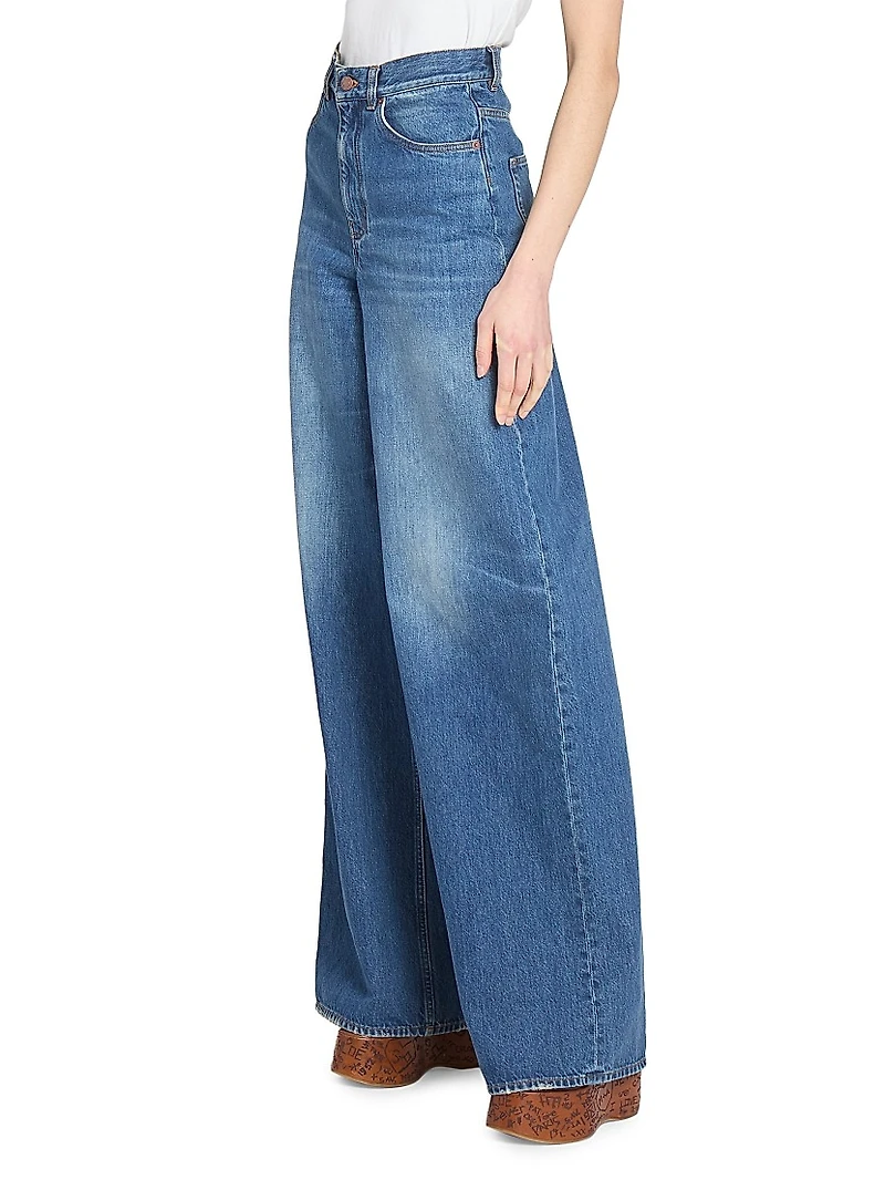 High-Rise Wide-Leg Jeans