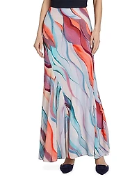 Paulette Watercolor Maxi Skirt