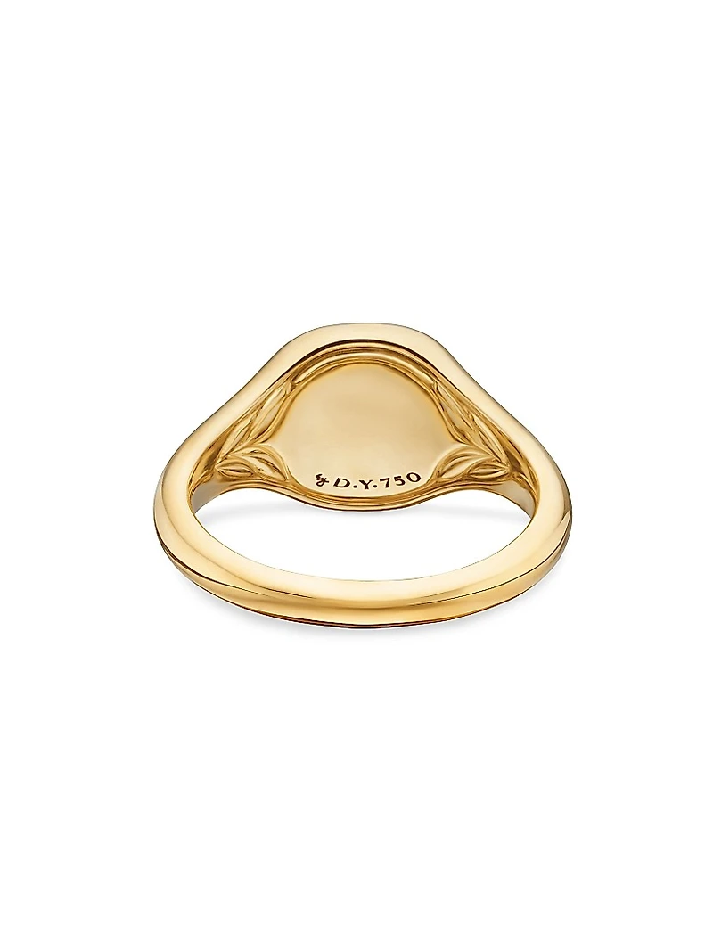 Cable Collectibles Compass Pinky Ring 18K Yellow Gold