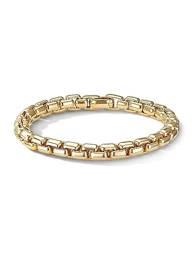 Box Chain Bracelet 18K Yellow Gold