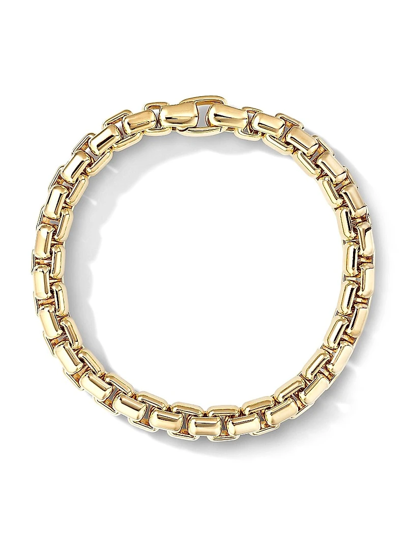 Box Chain Bracelet 18K Yellow Gold