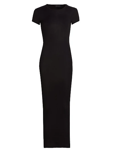 Cap-Sleeve Cotton Body-Con Dress