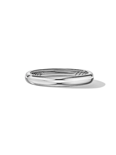 Classic Band Ring 18K White Gold, 3.5MM