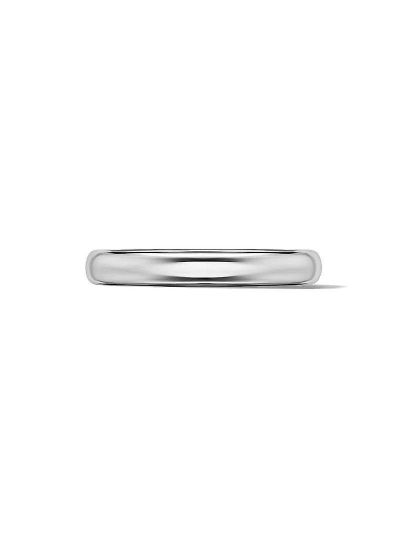 Classic Band Ring 18K White Gold, 3.5MM