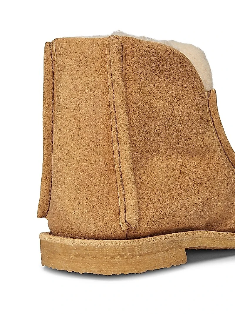 Padded Suede Ankle Boots