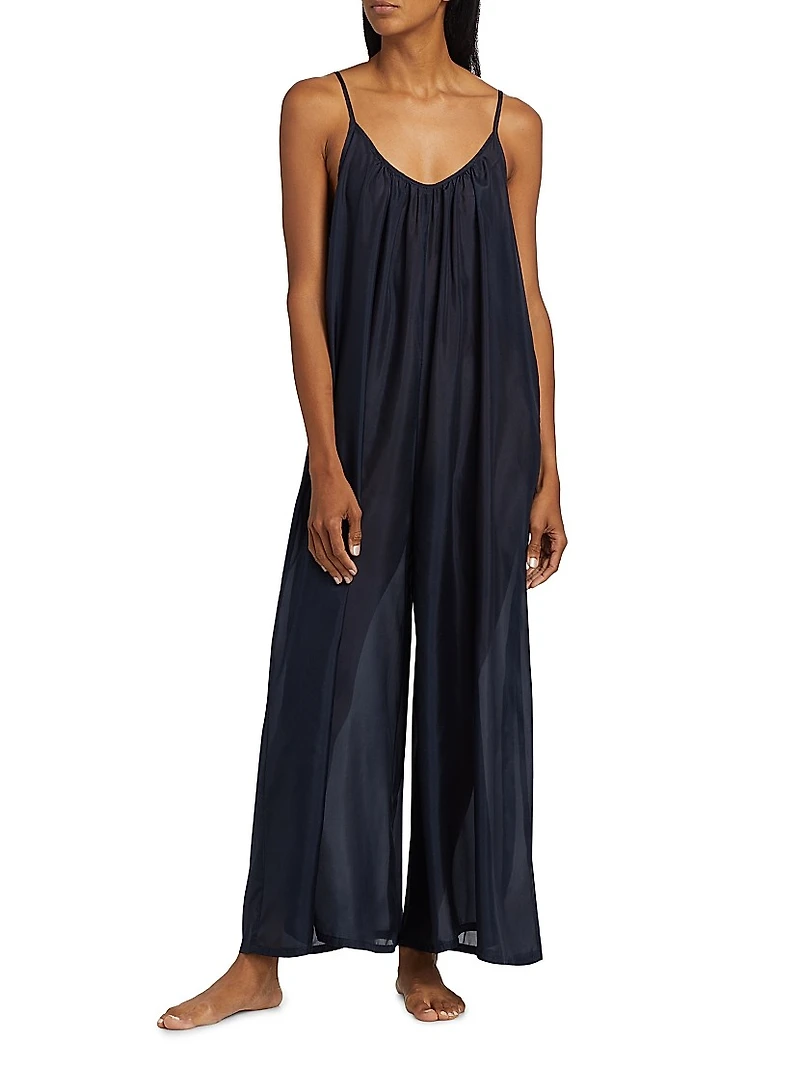 Silk Charmeuse Jumpsuit
