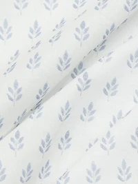 Karl Cotton Leaf-Print Frill Pajamas