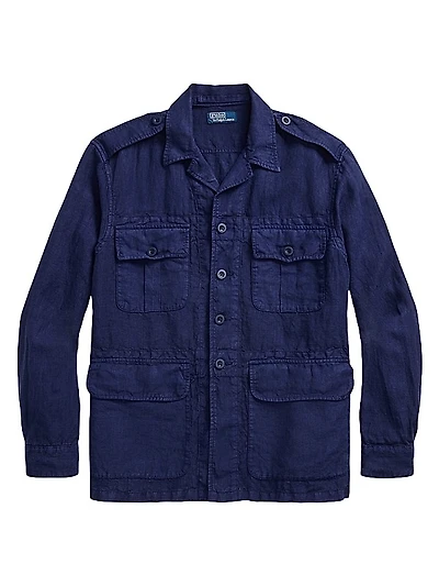 Long-Sleeve Linen Sport Shirt