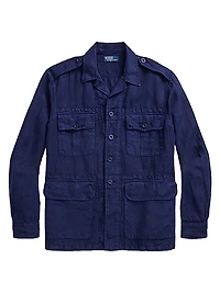 Long-Sleeve Linen Sport Shirt