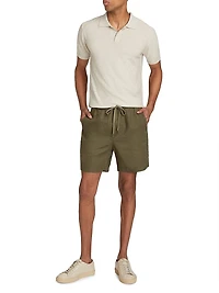 Linen Drawstring Shorts