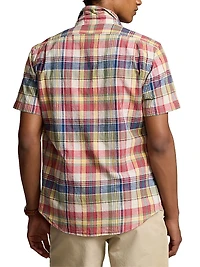 Madras Plaid Cotton Shirt