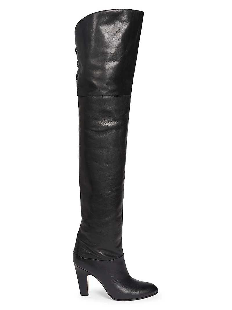 Eve 70MM Leather Over-The-Knee Boots
