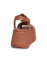 Nama Leather Platform Sandals