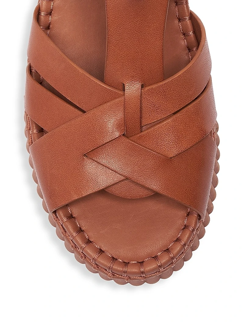 Nama Leather Platform Sandals