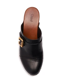 Jeannette 40MM Leather Clogs