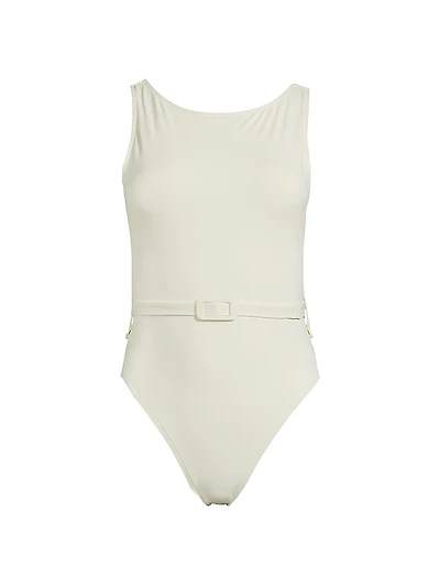 Christy Belted One-Piece Swimsuit