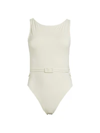 Christy Belted One-Piece Swimsuit