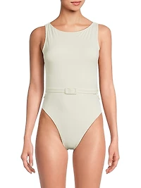 Christy Belted One-Piece Swimsuit