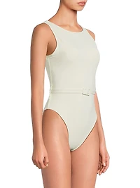 Christy Belted One-Piece Swimsuit