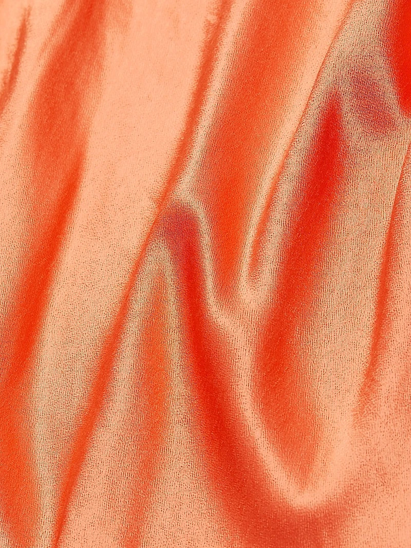 Indra Satin Cowlneck Minidress