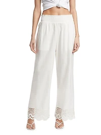Henrik Cotton Scalloped Pants