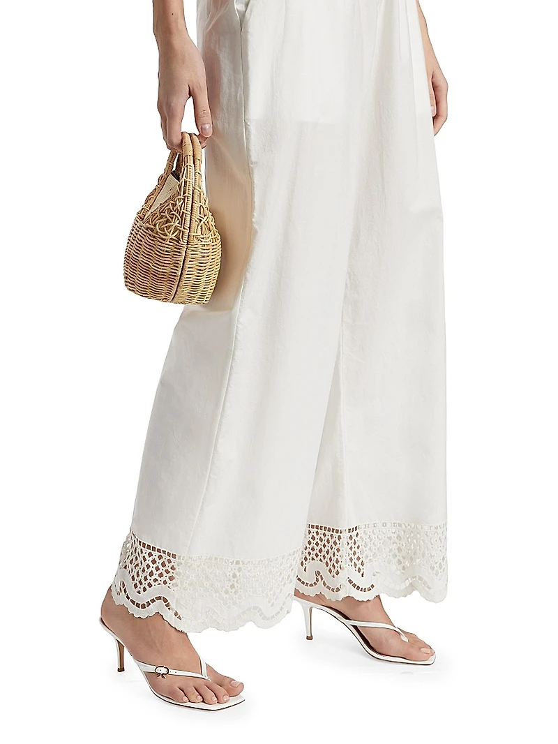 Henrik Cotton Scalloped Pants