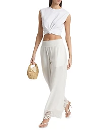 Henrik Cotton Scalloped Pants