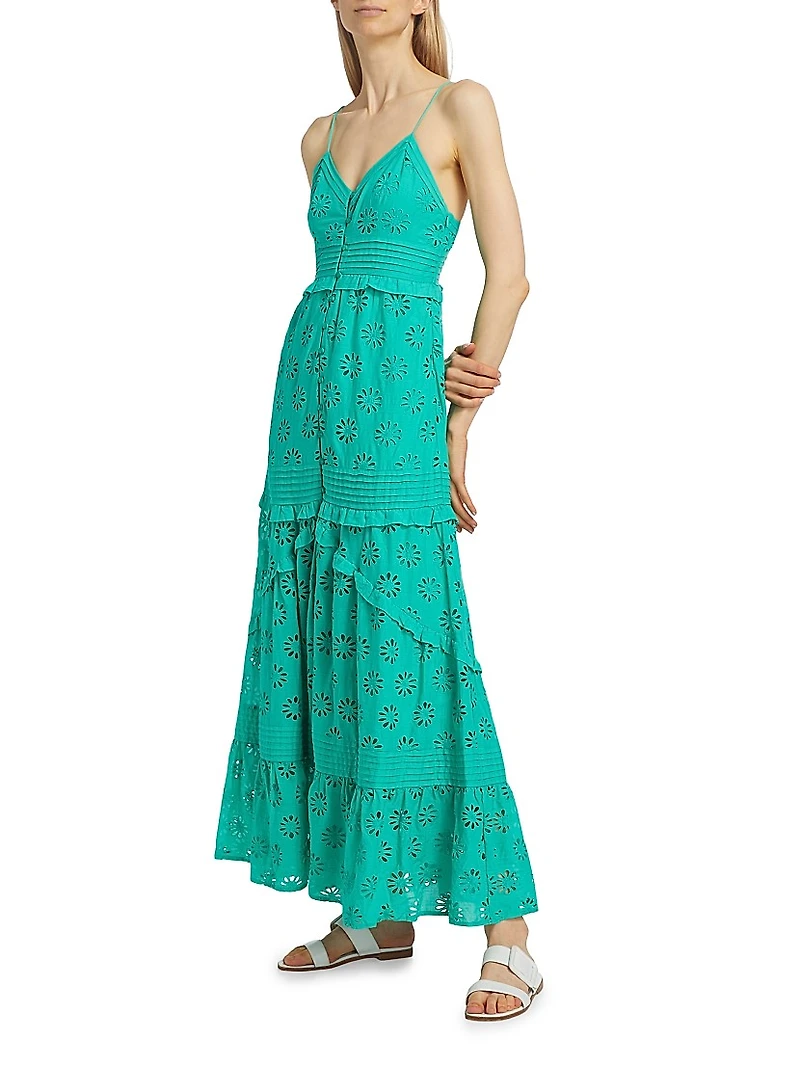 Henrietta Eyelet Cotton Maxi Dress