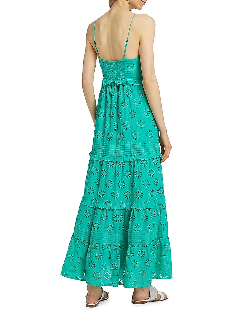 Henrietta Eyelet Cotton Maxi Dress