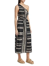 Selani Stripe Cotton Maxi Dress